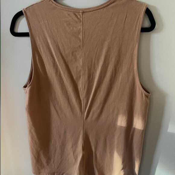 EUC Everlane Supima Form Tank - Tiger's Eye - Size XL - Picture 3 of 9